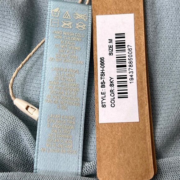 SKIMS Summer Mesh T-Shirt Bodysuit Sky Medium - Picture 11 of 13